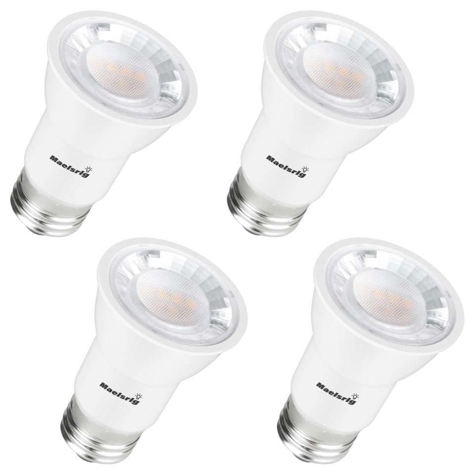 Maelsrlg PAR16 LED long-neck 4-pack for recessed track lighting with energy efficiency