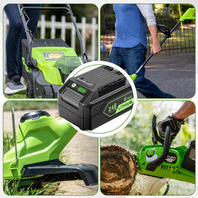 MAFACBAC 24V battery use-case demonstrates ready-to-go power for mowing