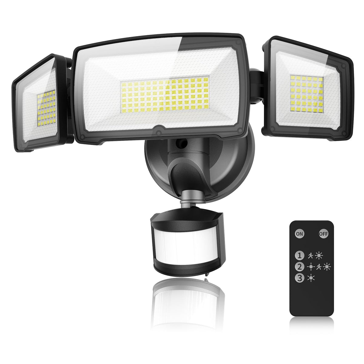 MAGAGUVU 100W LED Security Light in front view showing broad yard coverage.