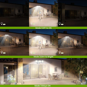 MAGAGUVU 7500LM LED security light hardwired setup for reliable operation.