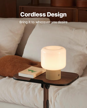 MAGCHARM Halo Mushroom Lamp dimmable touch control adapts brightness easily