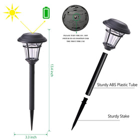 MAGGIFT solar light brightens driveway entrance with easy stake installation.