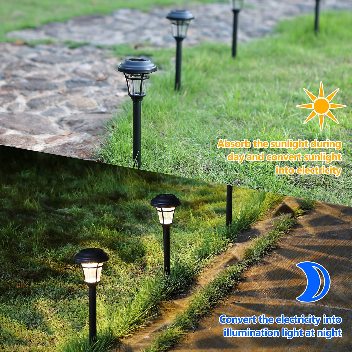 MAGGIFT IP44 outdoor light withstands rain and snow for year-round use.