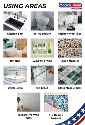 Magic Chems grout repair kit revitalizing bathroom floor tiles