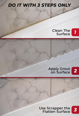 Magic Chems grout sealer helps protect renewed tile joints long-term.