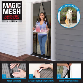 Magic Mesh Deluxe in-use hands-free entry installation demonstration.