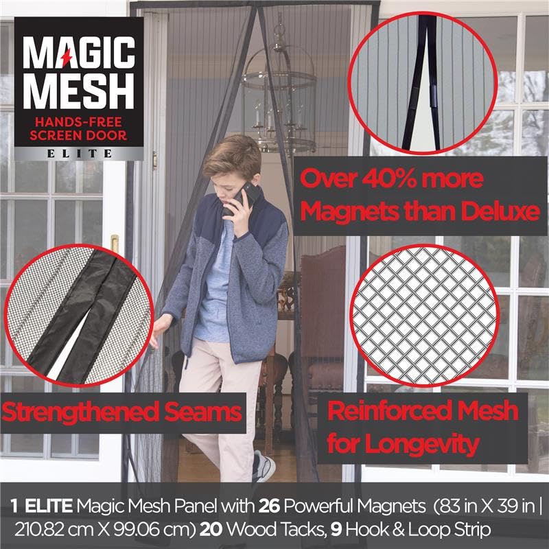 Magic Mesh Elite magnetic closure closeup highlighting secure, easy opening.
