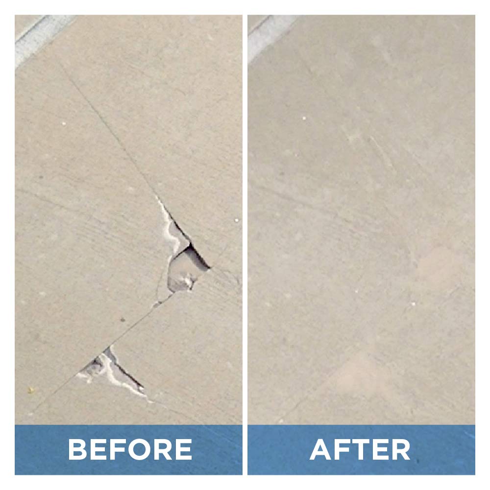 MagicEzy Tile RepairEzy chip repair on ceramic tile surface.