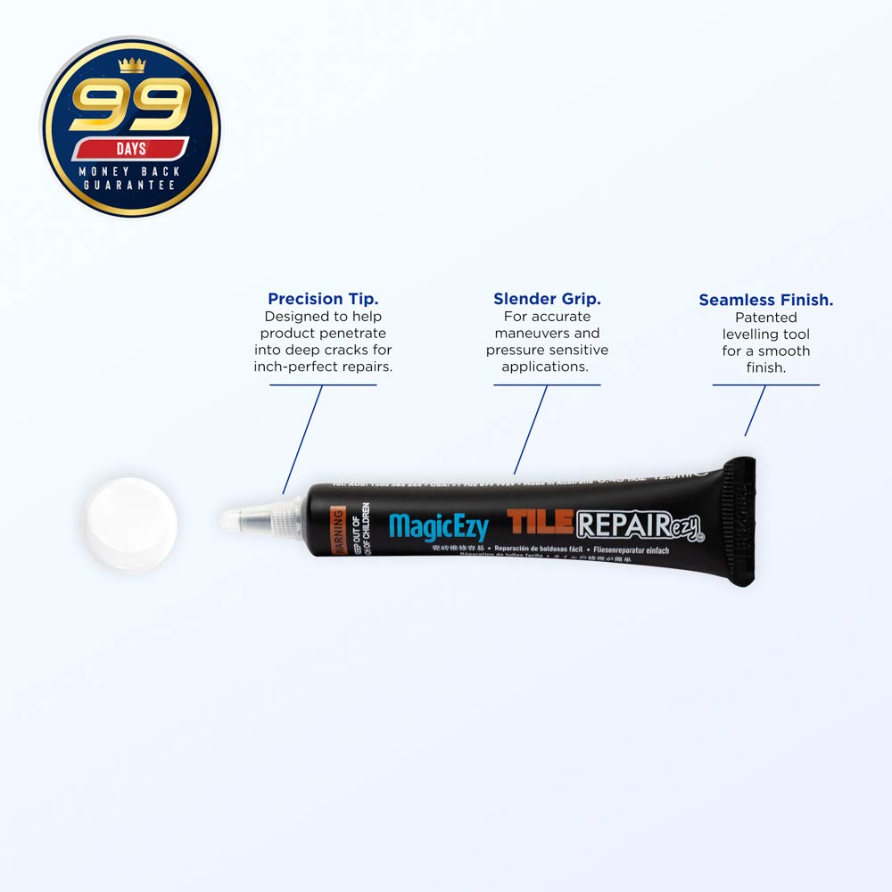 MagicEzy Tile RepairEzy color-mix palette highlighting versatile porcelain color matching.
