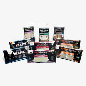 MagicEzy Tile RepairEzy on diverse surfaces including porcelain and fiberglass.