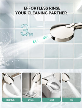 Magichome 59 inch stainless hose extends reach in the shower