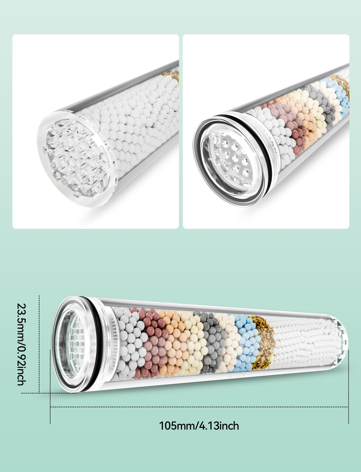 Magichome chlorine removal filter purifies shower water for sensitive skin-friendly showers.