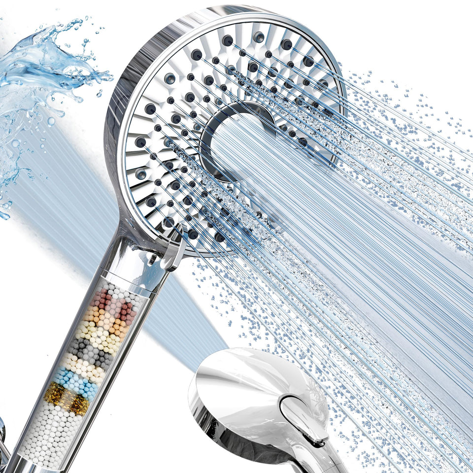 Magichome filtered shower head handheld usage shows easy installation and versatile reach
