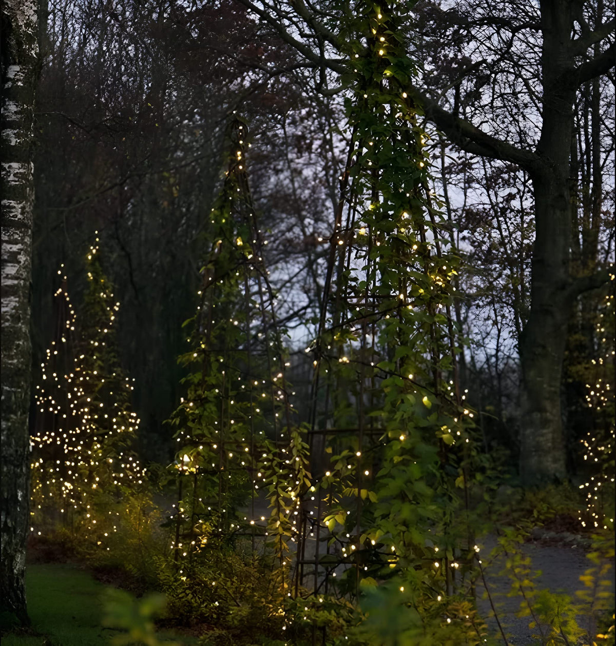 Magicnight flexible lights that wrap around trees or gazebos for creative displays.
