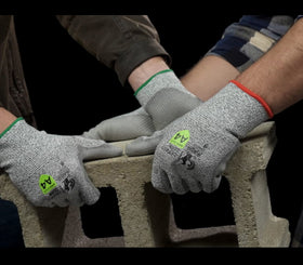 Magid Griffin Gear color-coded back of hand graphic identifies cut level at a glance.