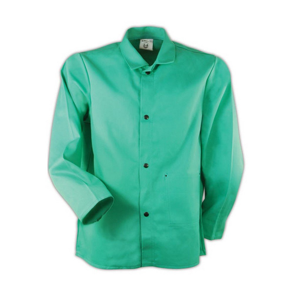 MAGID SparkGuard green welding jacket color aids quick PPE checks
