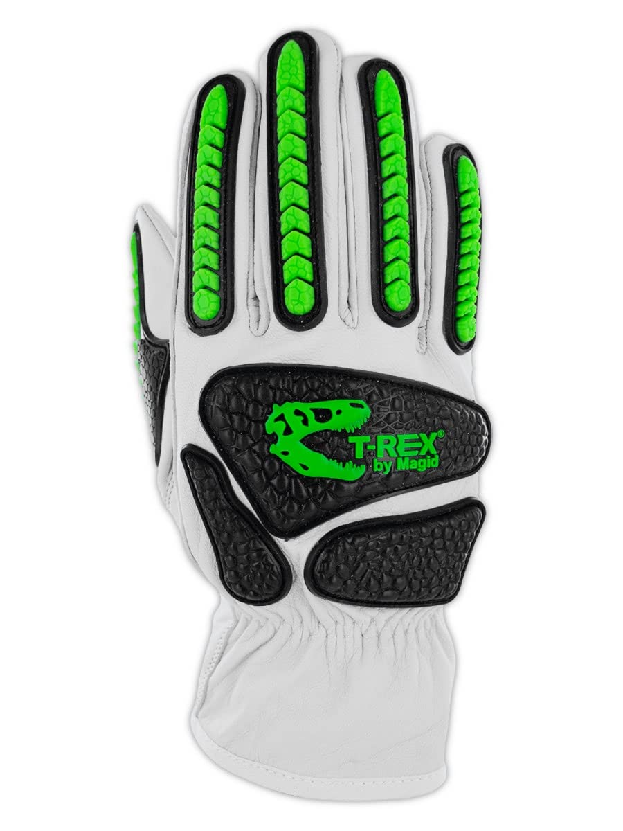 Gunn cut pattern on MAGID T-REX Rebel glove enhances fit and dexterity.