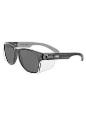 MAGID Y50 safety glasses with gray lens to reduce glare on site.