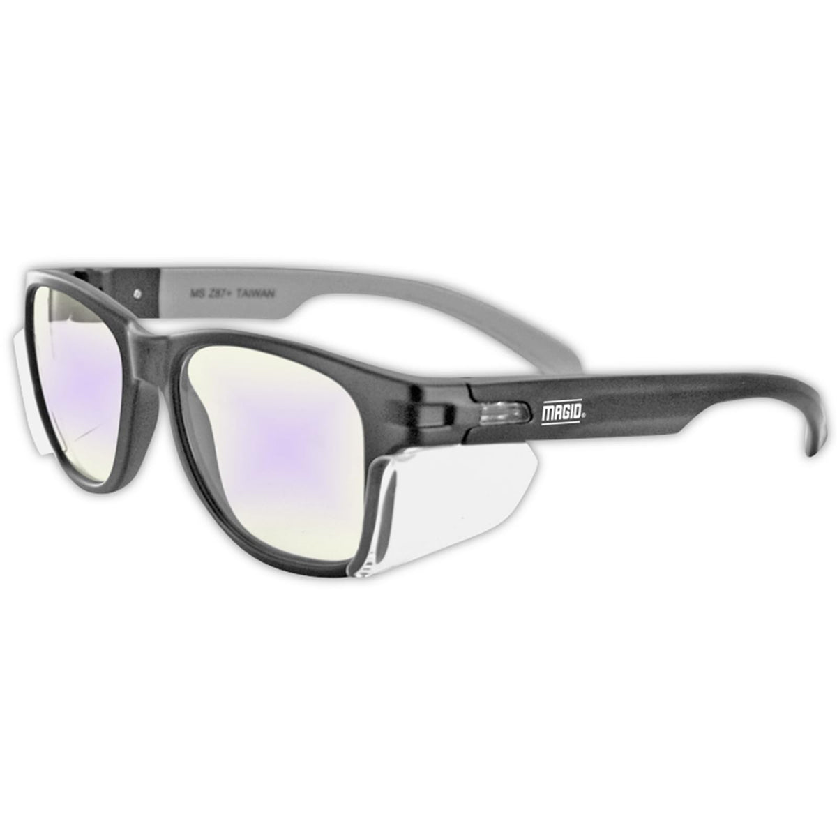 MAGID Y50 safety glasses with integrated side shields offer enhanced peripheral protection for construction sites.