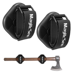 MagitcSee heavy-duty magnetic shovel holder on a truck base provides strong grip.