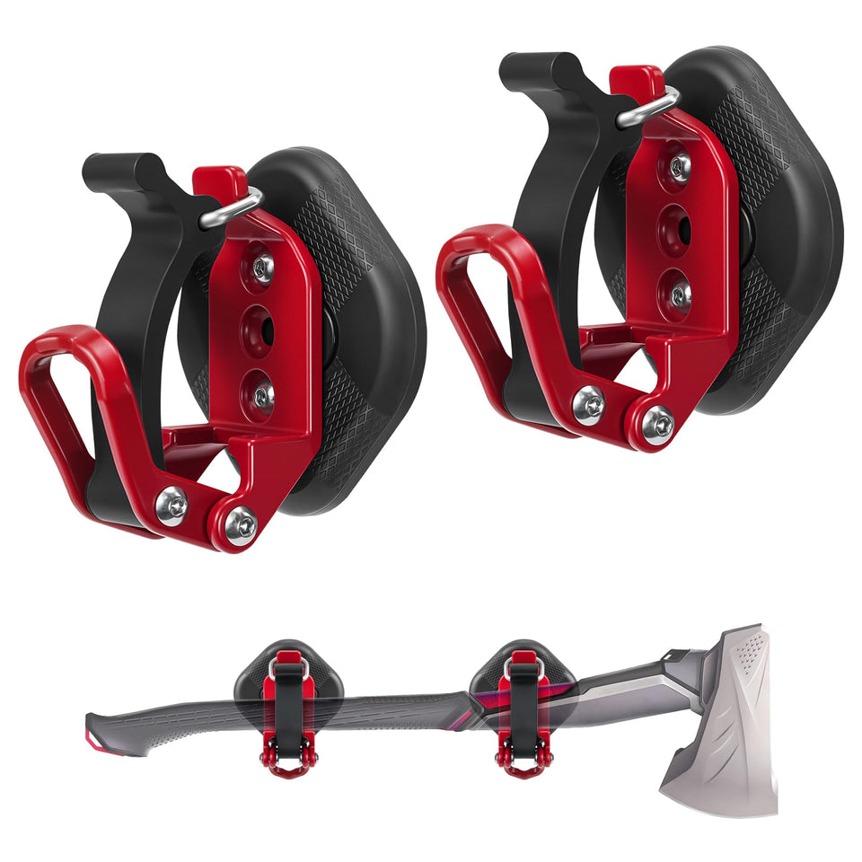 MagitcSee magnetic shovel holder on a truck keeps tools secure during trips.