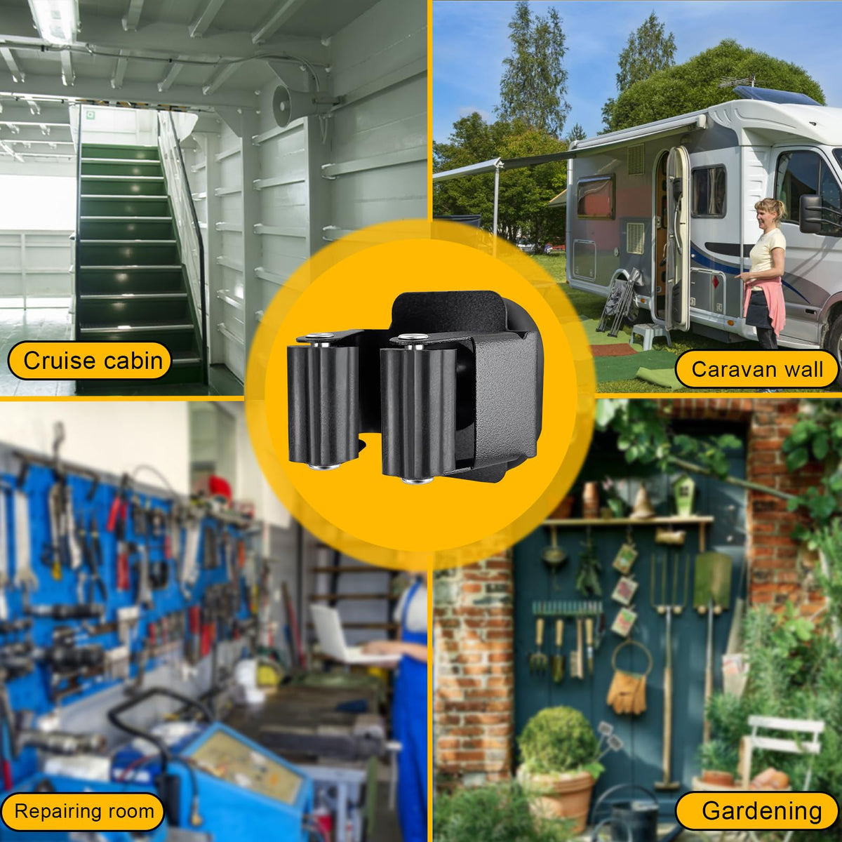 MagitcSee universal diameter fits broom handles from 15 to 38 mm.