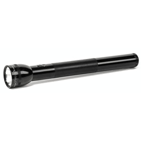 MagLite four-D flashlight with adjustable beam for precise spot or flood lighting.