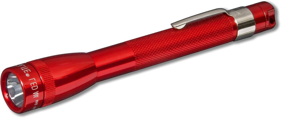 MagLite Mini LED Flashlight compact design for easy outdoor portability.