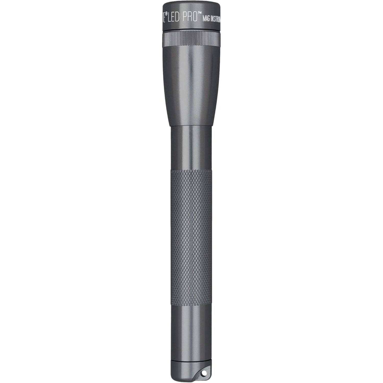 MagLite Mini MAG Pro flashlight with an anodized aluminum body for rugged outdoor use