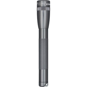 MagLite Mini MAG Pro flashlight with an anodized aluminum body for rugged outdoor use