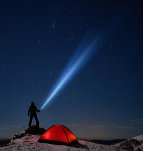 Maglite ML300L suitable for emergency and outdoor use scenarios.