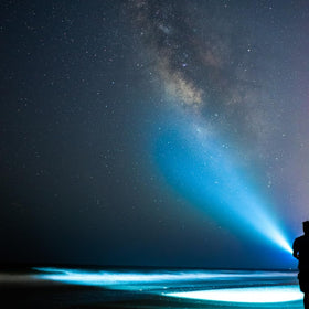 ML300L in Low mode for extended use with steady brightness.