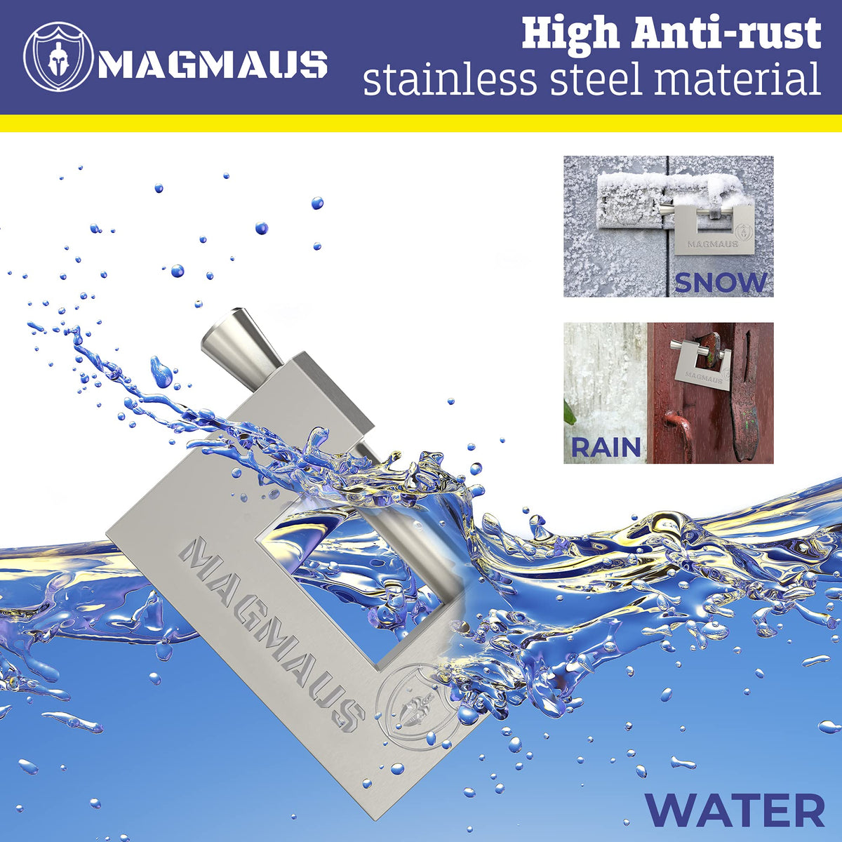 Magmaus RTL80 cylinder and key detail highlighting anti-theft feature