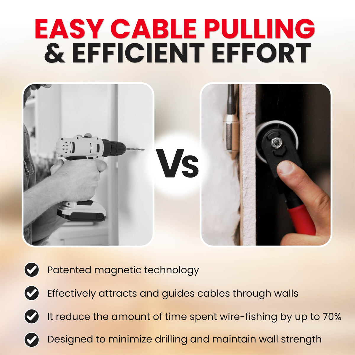 Magnepull XP1000-LC durable-nylon-handle offers ergonomic grip