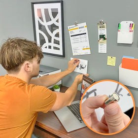 Magnetize-It! compatible with wood, metal, and more for versatile magnetic walls