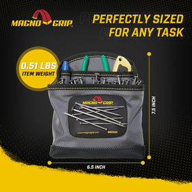 MagnoGrip water-resistant fabric withstands wet job site conditions.