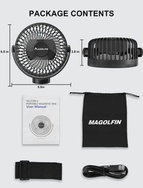 MAGOLFIN Breeze 3-level LED light offers versatile reading and ambient lighting.