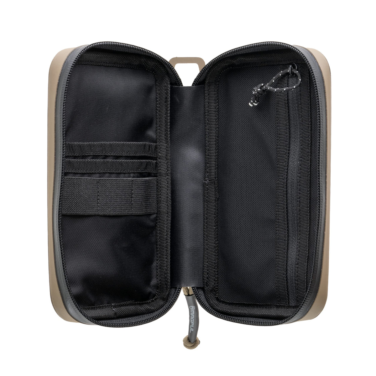 Magpul DAKA Utility Organizer measures 4.5 x 7.5 x 1.75 inches for travel kits.