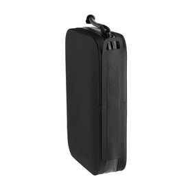 Magpul DAKA interior layout shows mesh pocket and elastic passes for cables and pens.