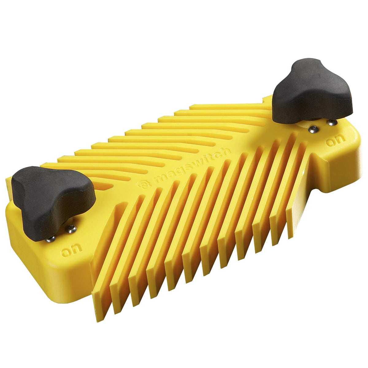 Magswitch table featherboard universal model 8110015 with yellow finish for precise on-table setup.