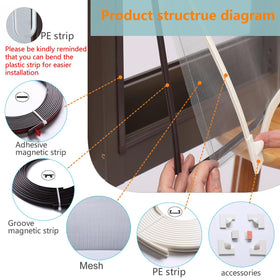 Maguesh easy installation on window frame for quick setup
