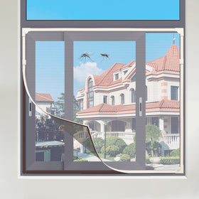 Maguesh magnetic window screen adjustable mesh for flexible fit