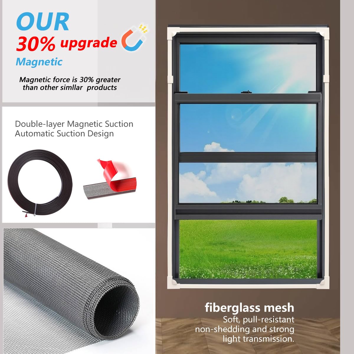 Maguesh self-adhesive magnetic strips secure attachment