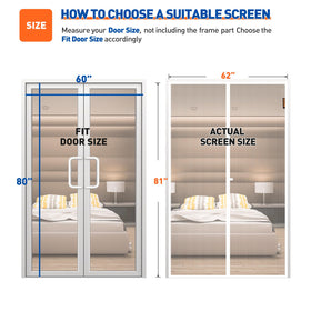 MAGZO 62x81 mesh panel offers clear visibility and fresh air flow.