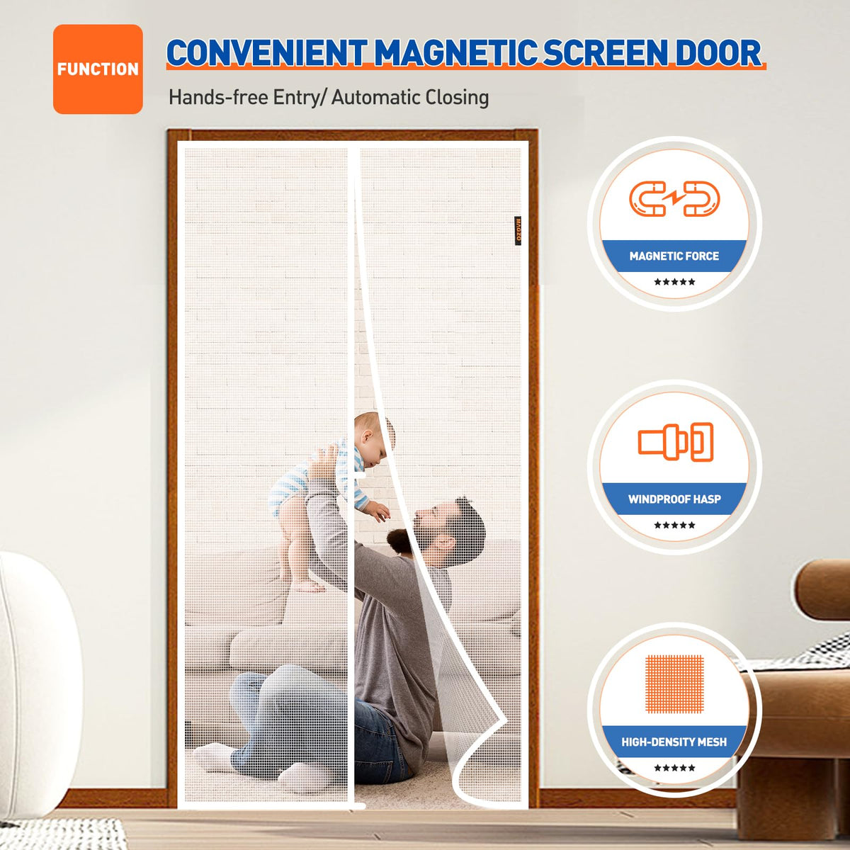MAGZO simple 5-minute installation with included hardware and guide.