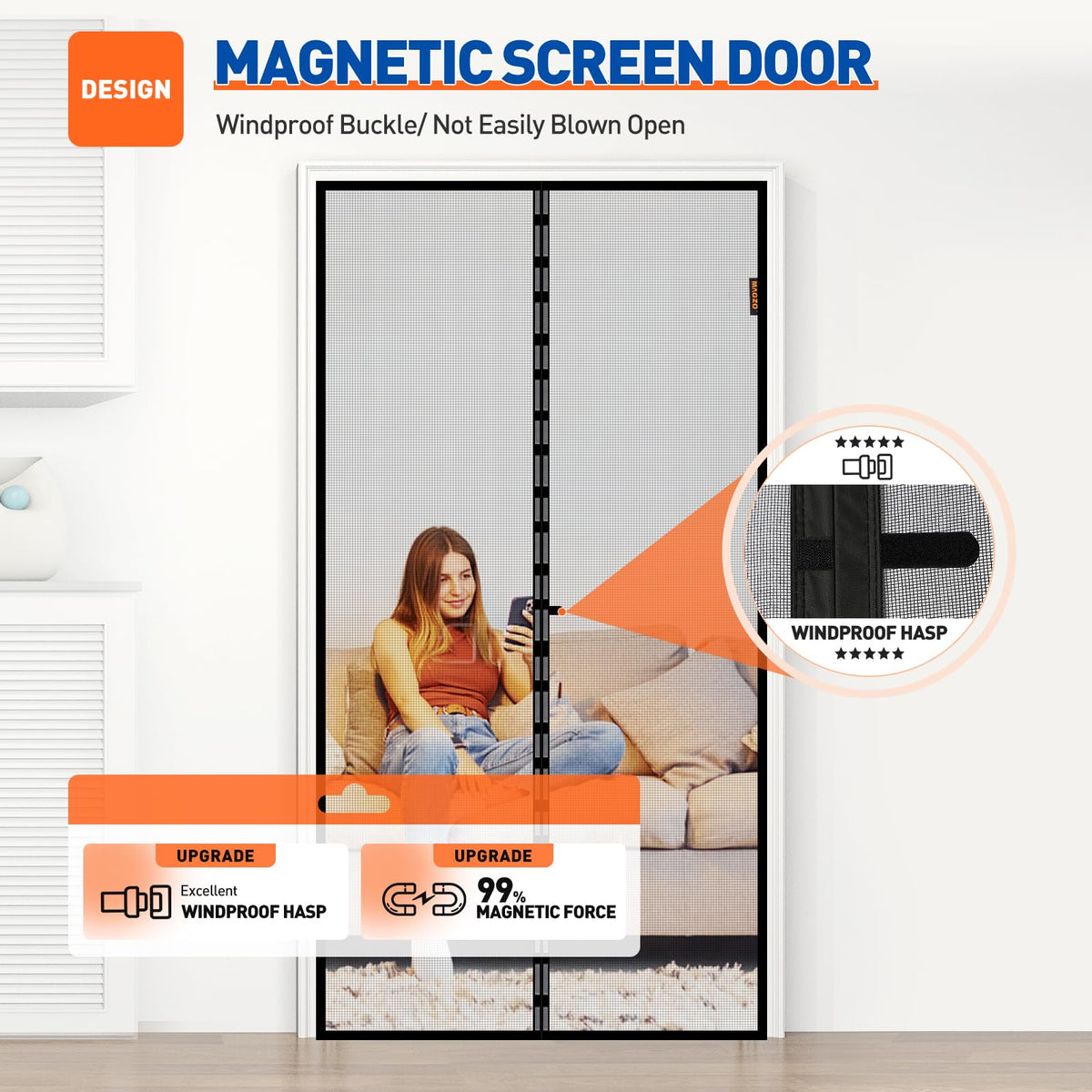 MAGZO fiberglass mesh closeup emphasizes durability and wind resistance