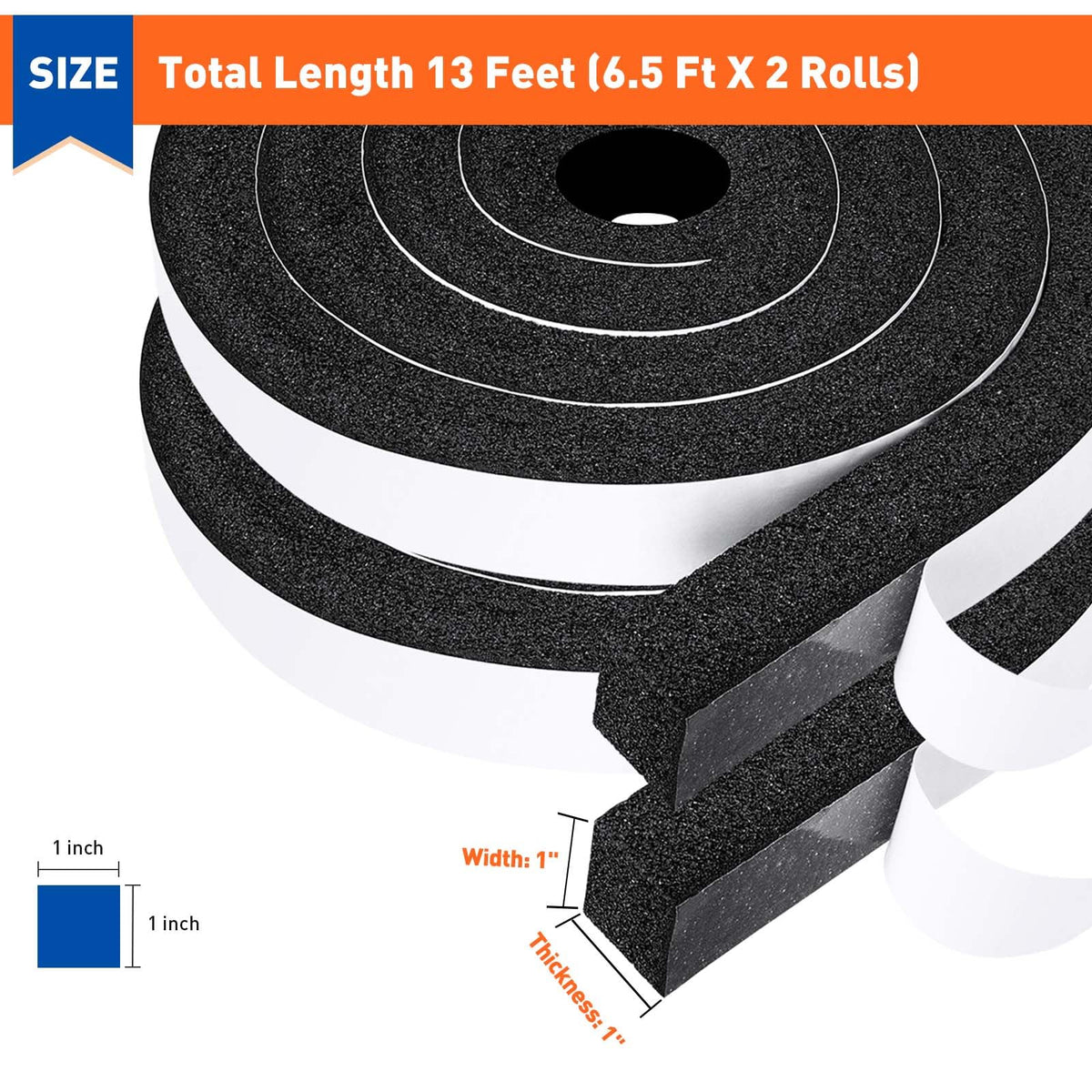 MAGZO foam tape close-up shows adhesive backing for lasting bond and easy fit.