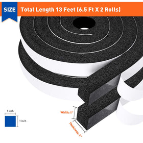 MAGZO foam tape close-up shows adhesive backing for lasting bond and easy fit.