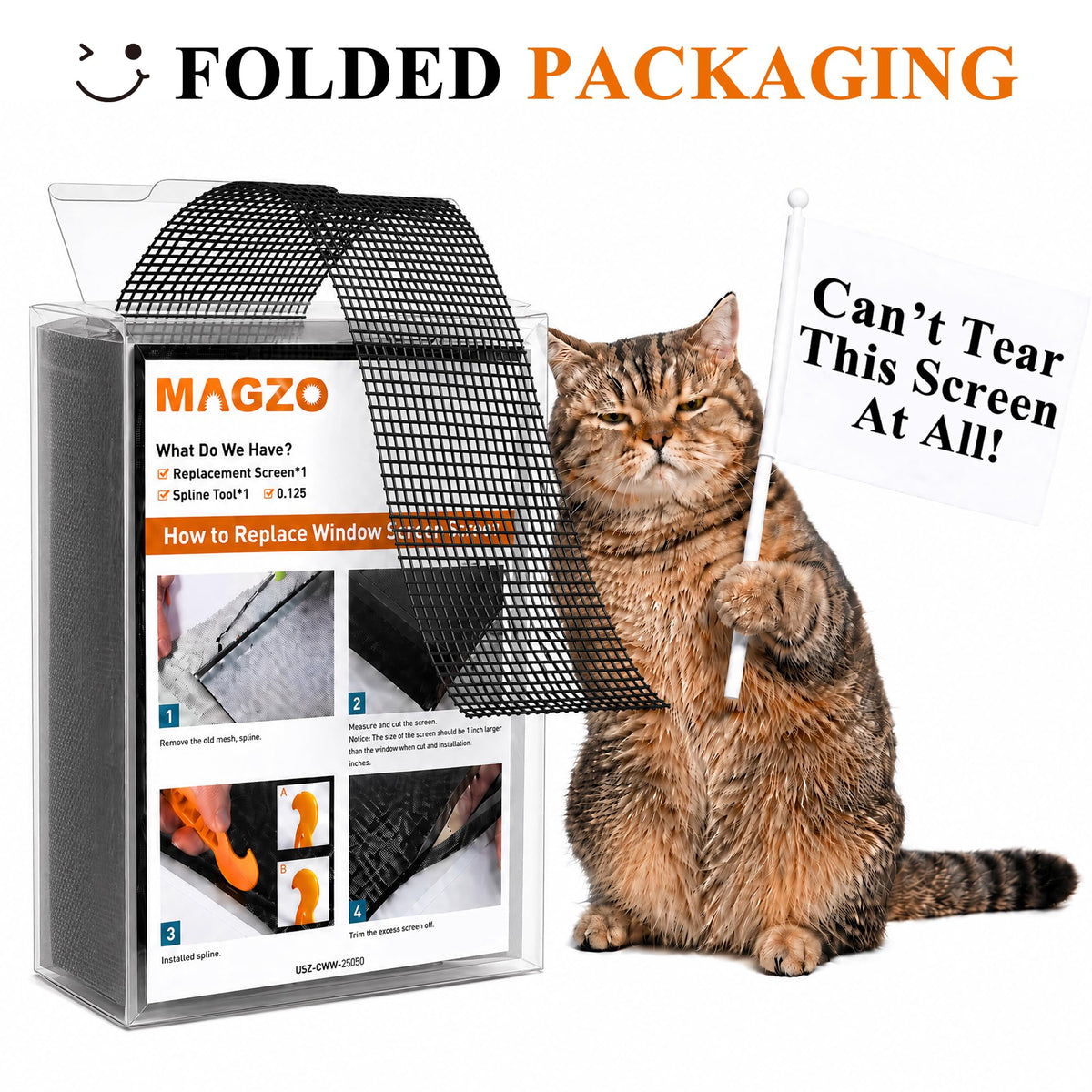 MAGZO vinyl-coated polyester mesh close-up shows durable material for busy homes.