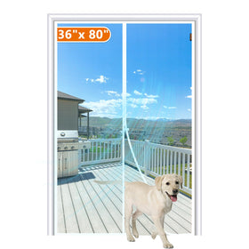 MAGZO magnetic screen door 36x80 with fit guide supports accurate installation.